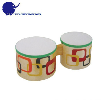 Children Wooden Bongo Drum Toy